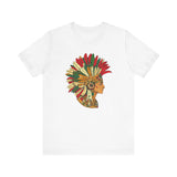 Aztec Warrior Head Illustration Unisex T-Shirt