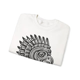 Aztec Eagle Pyramid Emblem Unisex Sweatshirt