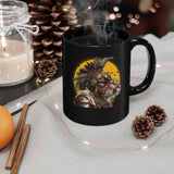 Ancient Inca Puma Sentinel Black Mug
