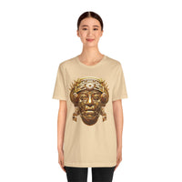 Aztec Golden Solar Deity Mask Unisex T-Shirt
