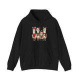 Inca Christmas Llama Family from the Andes Unisex Hoodie