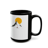 Sacred Inca Mountain Minimalist Black Mug