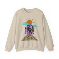 Eye of the Sun Pyramid Illustration Unisex Sweatshirt