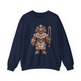 8-Bit Aztec Warrior Pixel Art Style Unisex Sweatshirt