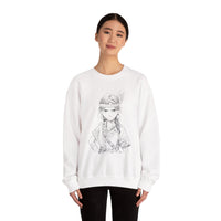 Brave Inca Girl Ink Warrior Portrait Unisex Sweatshirt