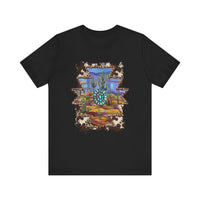 Aztec Turquoise Cactus Desert Landscape Unisex T-Shirt