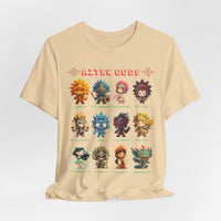 Aztec Gods Chibi Characters Pantheon Unisex T-Shirt