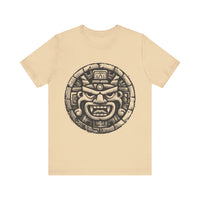 Mayan Jaguar Deity Woodcut Style Unisex T-Shirt