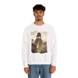 Vintage Tikal Jungle Temple Sepia Print Unisex Sweatshirt