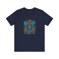 Wild Aztec Turquoise Amulet Illustration Unisex T-Shirt