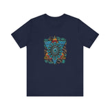 Wild Aztec Turquoise Amulet Illustration Unisex T-Shirt
