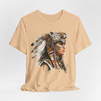 Aztec Jaguar Warrior Woman Watercolor Unisex T-Shirt