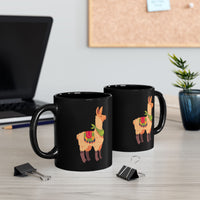 Peru Culture Llama Graphic Black Mug