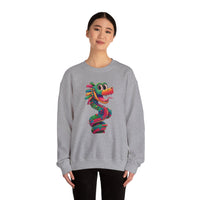 Cartoon Quetzalcoatl Cyber Serpent Unisex Sweatshirt