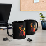 Cultural Heritage Native Portrait Design Black Mug