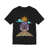 Eye of the Sun Pyramid Illustration Unisex T-Shirt