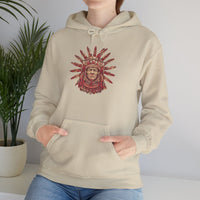 Aztec Sun Chief Feather Headdress Unisex Hoodie