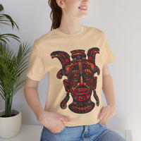 Aztec Fire Warrior Mask Unisex T-Shirt