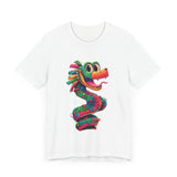 Cartoon Quetzalcoatl Cyber Serpent Unisex T-Shirt