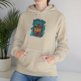 Glitter Serape Cactus on Leopard Burst Illustration Unisex Hoodie