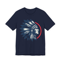 Tribal Visionary Chief Emblem Illustration Unisex T-Shirt