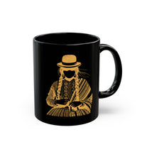 Distress Peruvian Traditional Woman Black Mug
