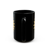 Aztec Mayan Totem Sun Symbol Black Mug