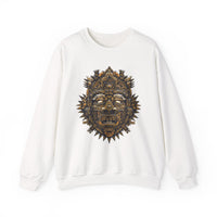 Ancient Aztec Solar Deity Mask Unisex Sweatshirt
