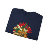 Aztec Warrior Head Illustration Unisex Sweatshirt