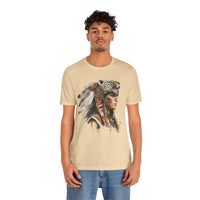 Aztec Jaguar Warrior Woman Watercolor Unisex T-Shirt