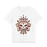 Ah Puch Mayan Skull Crown Glyph Style Unisex T-Shirt