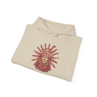 Aztec Sun Chief Feather Headdress Unisex Hoodie