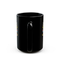 Maya Corn Mural Street Art Black Mug