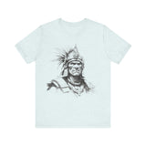 Inca Warrior Line Art Tribal Design Unisex T-Shirt