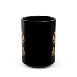 Watercolor Tribal Aztec Warrior Black Mug