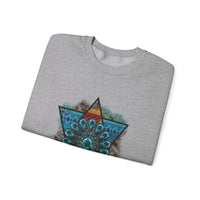 Wild Aztec Turquoise Amulet Illustration Unisex Sweatshirt