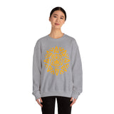 Mesoamerican Sun Face Unisex Sweatshirt