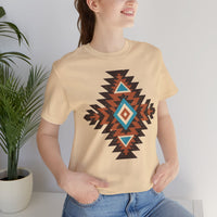 Boho Aztec Geometric Totem Pattern Illustration Unisex T-Shirt