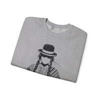 Distress Peruvian Traditional Woman Unisex Sweatshirt
