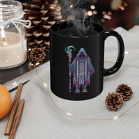 Digital Oracle Cyber Priest Black Mug