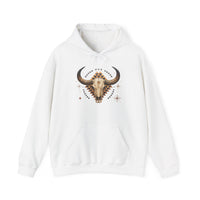 Western Longhorn Cosmic Totem Illustration Unisex Hoodie