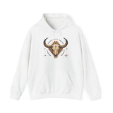 Western Longhorn Cosmic Totem Illustration Unisex Hoodie