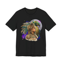 Aztec Quetzalcoatl Priestess Under Moon Unisex T-Shirt