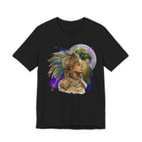 Aztec Quetzalcoatl Priestess Under Moon Unisex T-Shirt