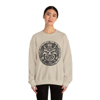 Mayan Jaguar Deity Woodcut Style Unisex Sweatshirt