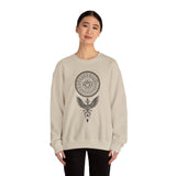 Shadow Phoenix Tribal Emblem Illustration Unisex Sweatshirt