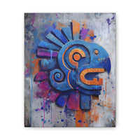 Graffiti Aztec Feathered Serpent Street Art Canvas