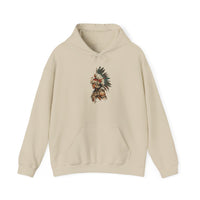 Watercolor Tribal Aztec Warrior Unisex Hoodie