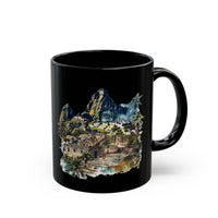 Andean Lost City Inca Temple Black Mug