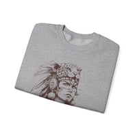 Aztec Warrior Woman Jaguar Spirit Sketch Unisex Sweatshirt